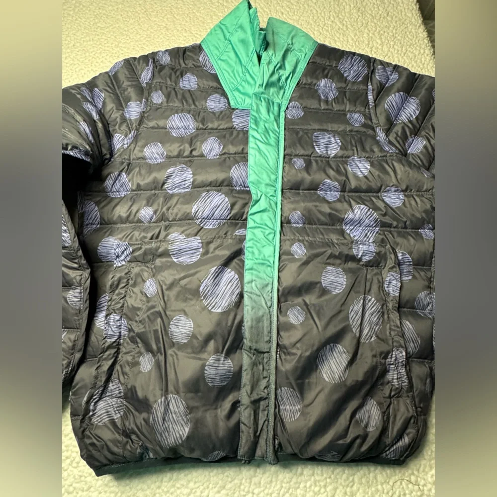 Lords of harlech Men's Teal and Gray Puffer Jacket